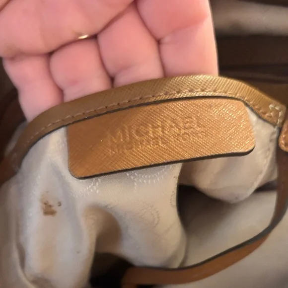 Michael Kors Tan Leather Tote - Picture 3 of 3